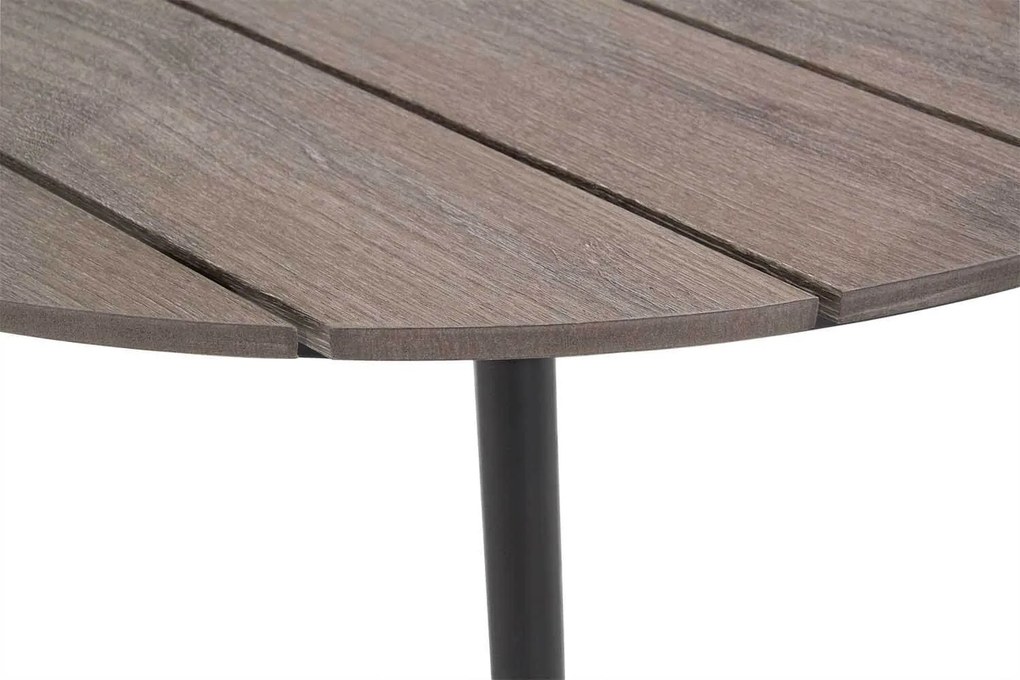 Tuinset Ronde Tuintafel 125 cm Rope Taupe 4 personen Coco Romeo/Matale