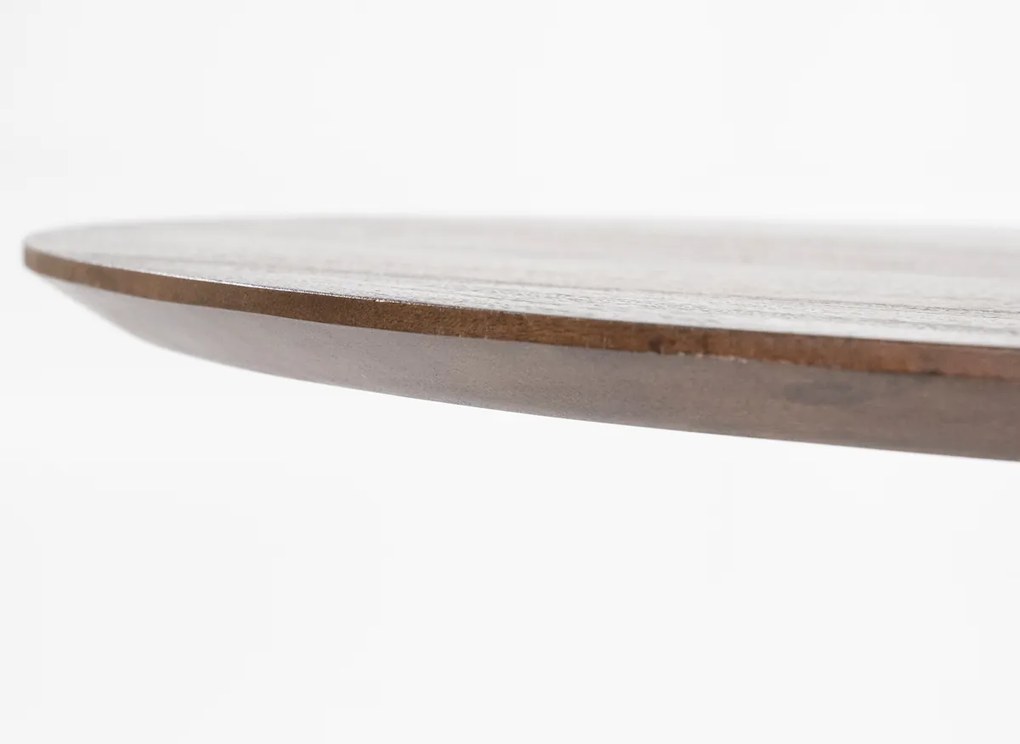 Organische Vorm Eettafel Donkerbruin 250 Cm - 250 X 110cm.