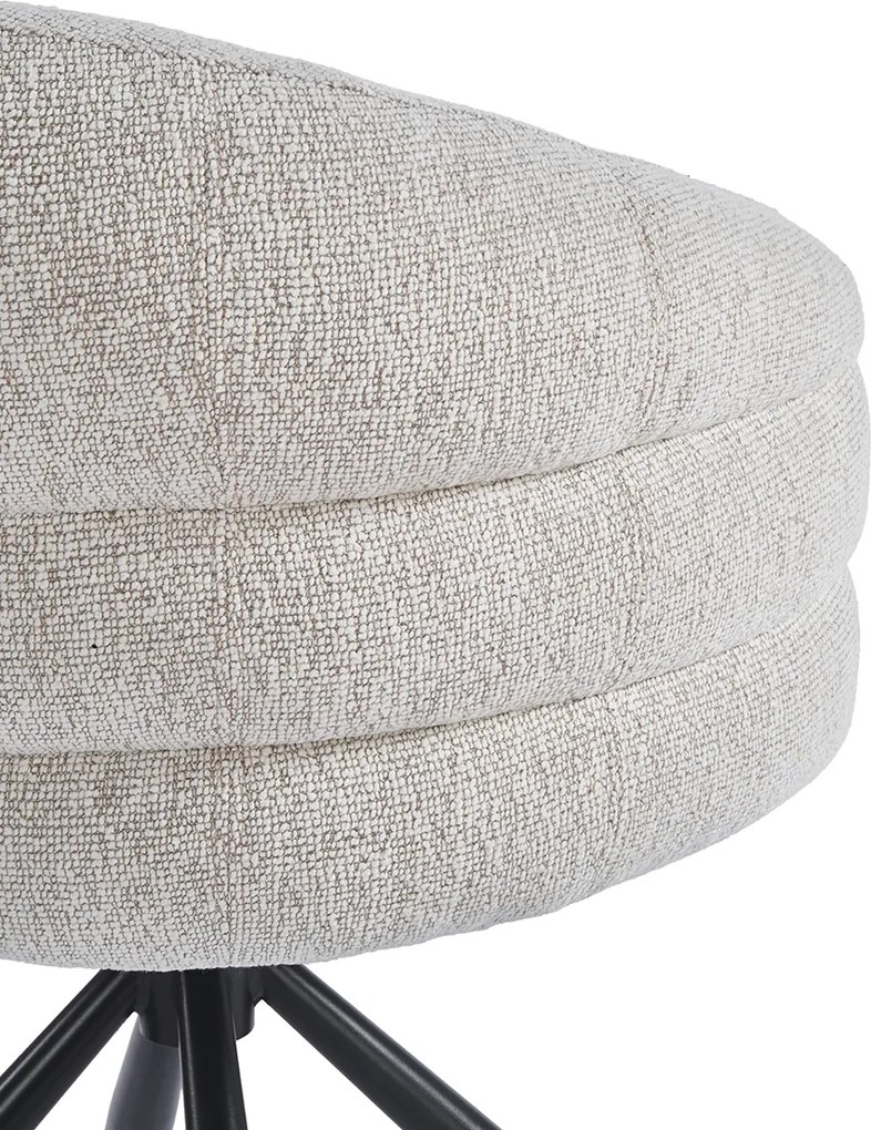 Moderne Draaibare Eetkamerstoel Beige
