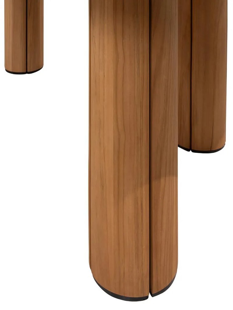Taste by 4 Seasons Corsica teakhouten tuintafel met kiezelvormig blad 240 x 130 cm SALE  Tuintafel    houtkleur weerbestendig