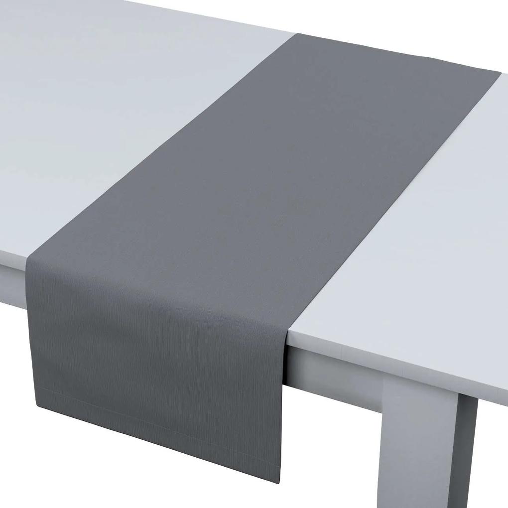 Dekoria Rechthoekige tafelloper collectie Cotton Panama Slade grey 40 × 130 cm
