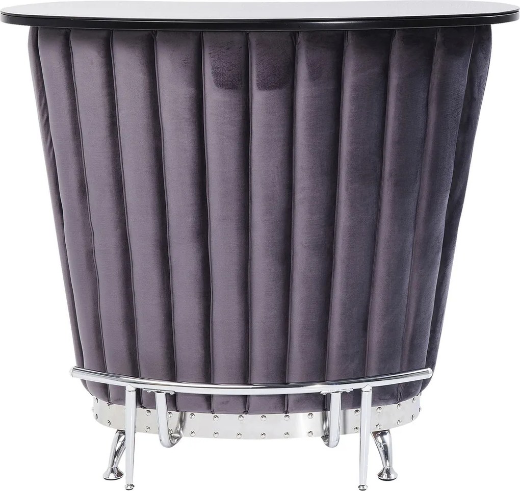 Huisbar Fluweel Grijs - 120 X 48cm.