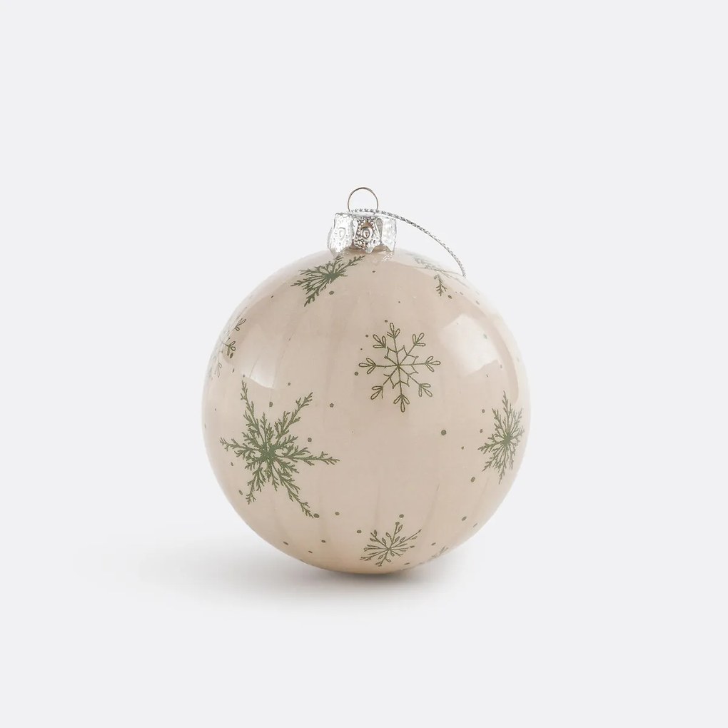 Set van 24 ballen met sneeuwvlokprint, Caspar