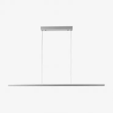 Led Lineaire Hanglamp 120 Cm Aluminium Wilen Wit - Sklum