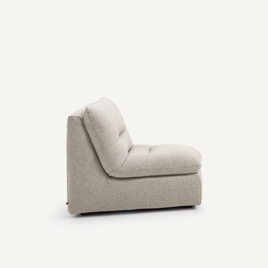 Modulaire hoek in gestructureerde viscose en linnen, GIULIANO