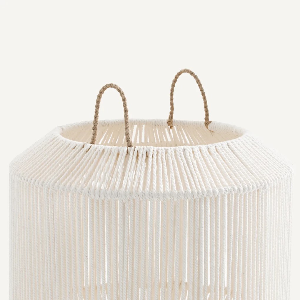Ronde handgeweven katoenen mand, groot model, FOLO