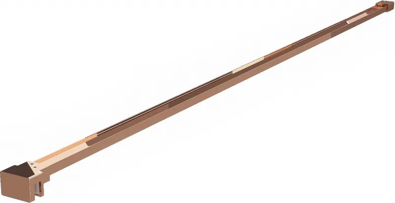 Mexen eenvoudige houder voor douchewand 6-8 mm, roze goud - 800-01-60