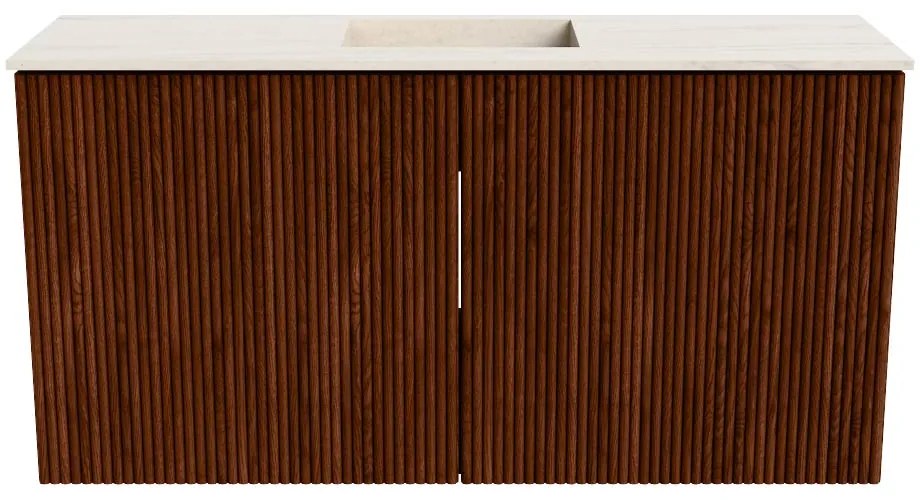 Mondiaz Joya DLux 80cm toiletmeubel ruby met wastafel faye midden zonder kraangat meli