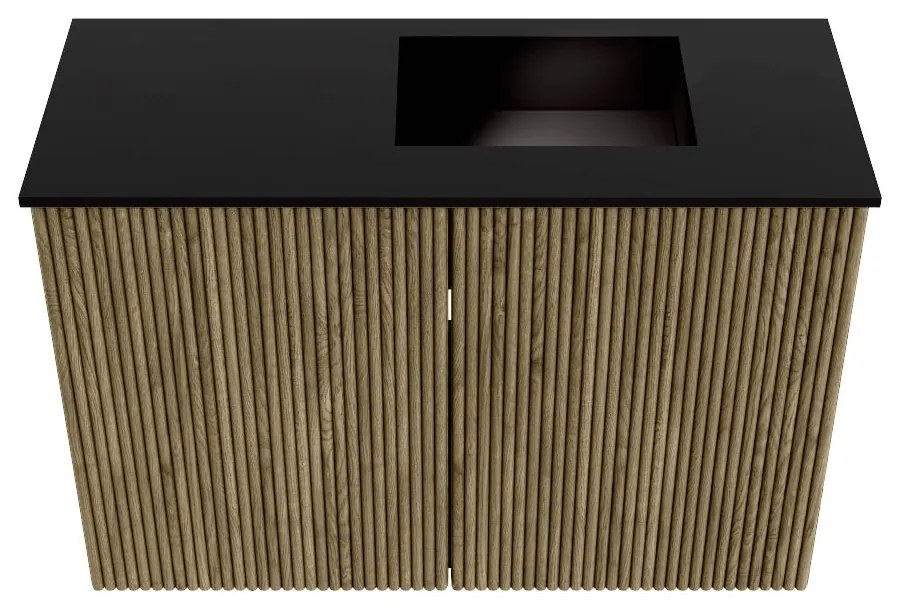 Mondiaz Joya 60cm toiletmeubel dusk met wastafel faye rechts 1 kraangat urban