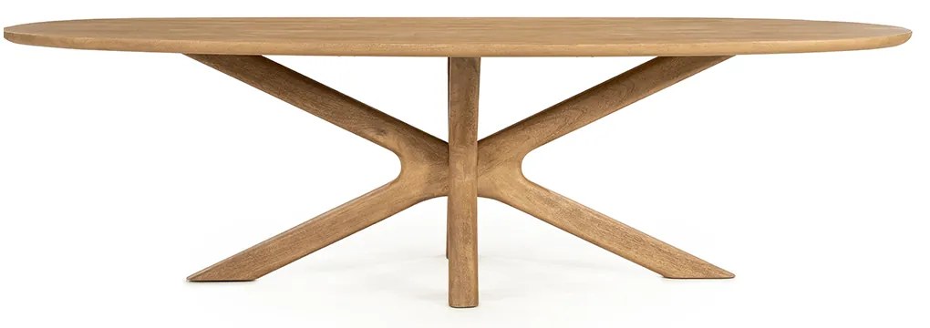 Eettafel Kruispoot Eiken 260 - 260 X 110cm.