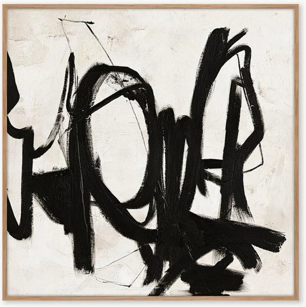 Handgeschilderd ingelijst canvas Art Playblack