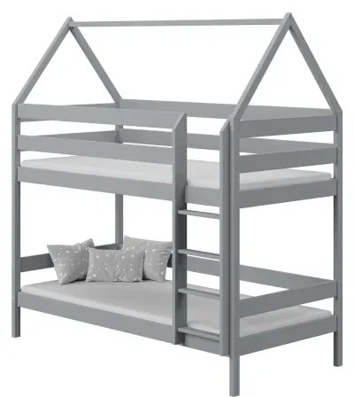 Kinderen Roze Stapelbed van massief hout - Barnie For Kids Kinderen Junior 5059914032428 Children's Beds Home, 160x80, Geen, Matras van schuim/latex v