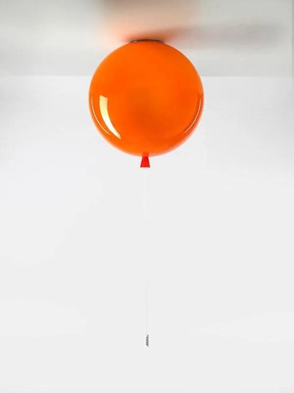 Brokis -   Plafondlamp  Memory Oranje glanzend / Zilver  Glas