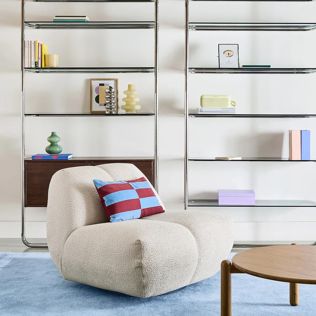Draaifauteuil, reliëfstof, Nuria