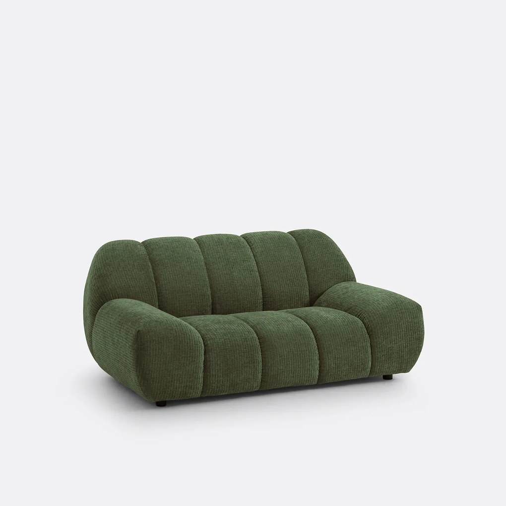 2-zitsbank, chenille fluweel met reliëf, Nuria