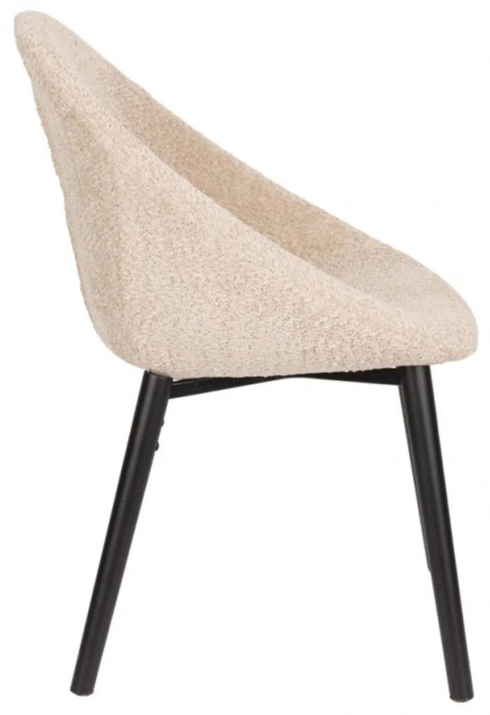 Dutchbone Fenna Beige Kuip Eetkamerstoel Modern