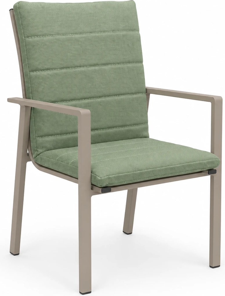Tuinstoel Aluminium Zand/Beige Lifestyle Garden Furniture Timo loft/moss green