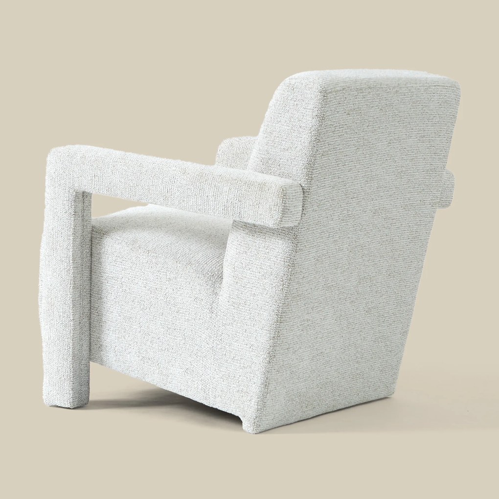 Japandi Fauteuil Creme Stof