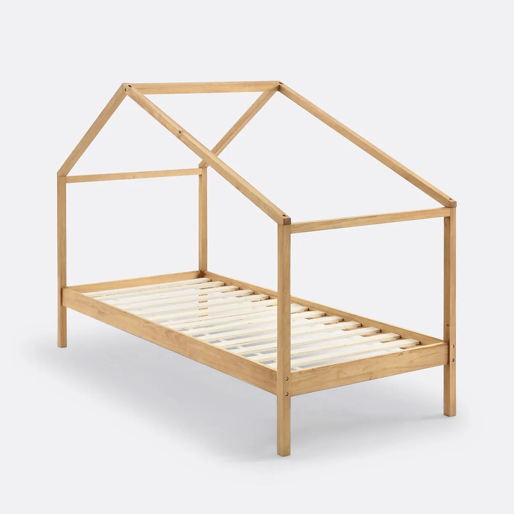 Caban bed in massief dennenhout met lattenbodem Spidou