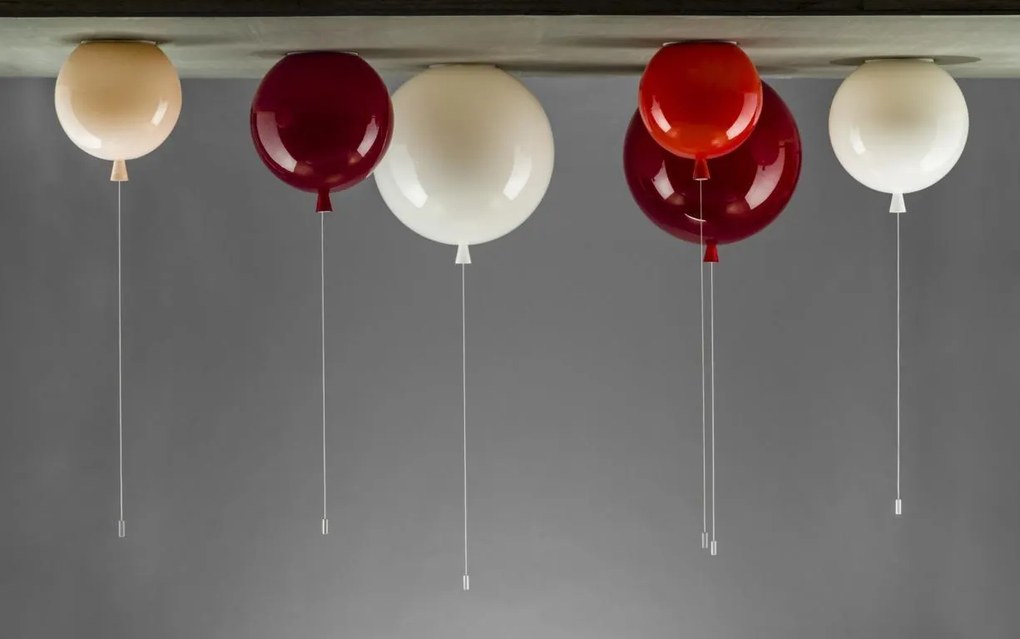 Brokis - Plafondlamp Memory Geel glanzend / Zilver Glas