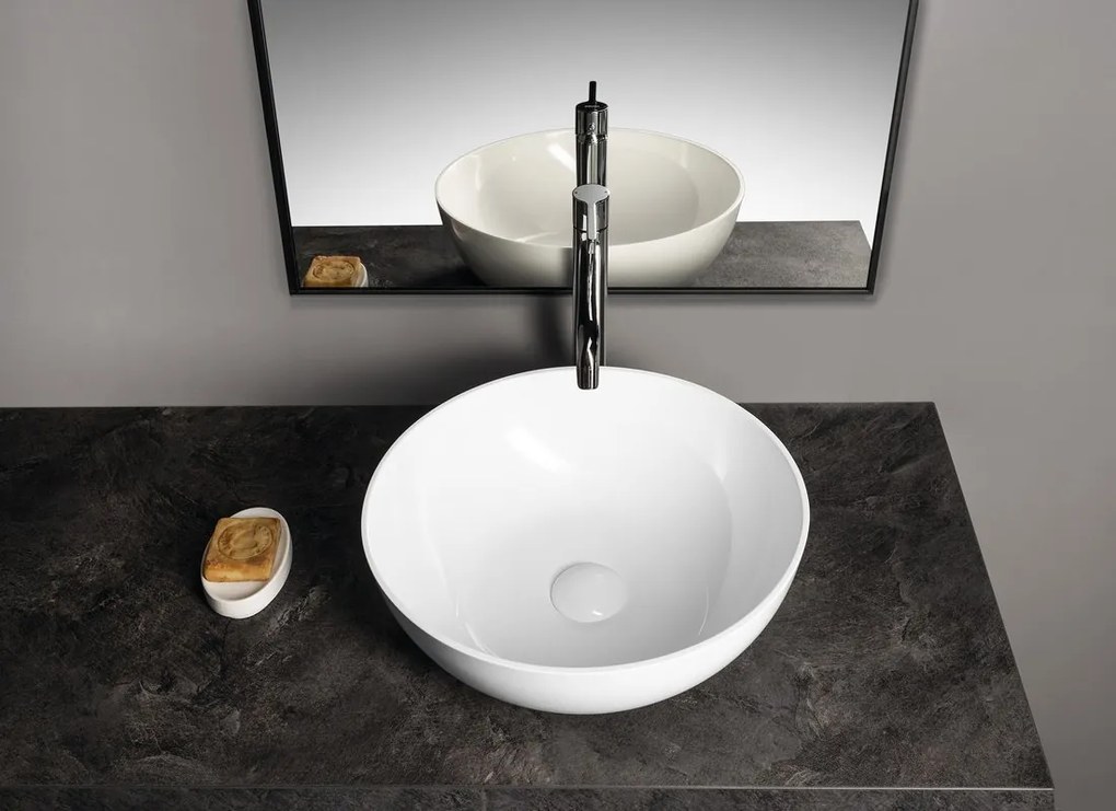 Polysan Banera waskom rond 39x14cm wit glans