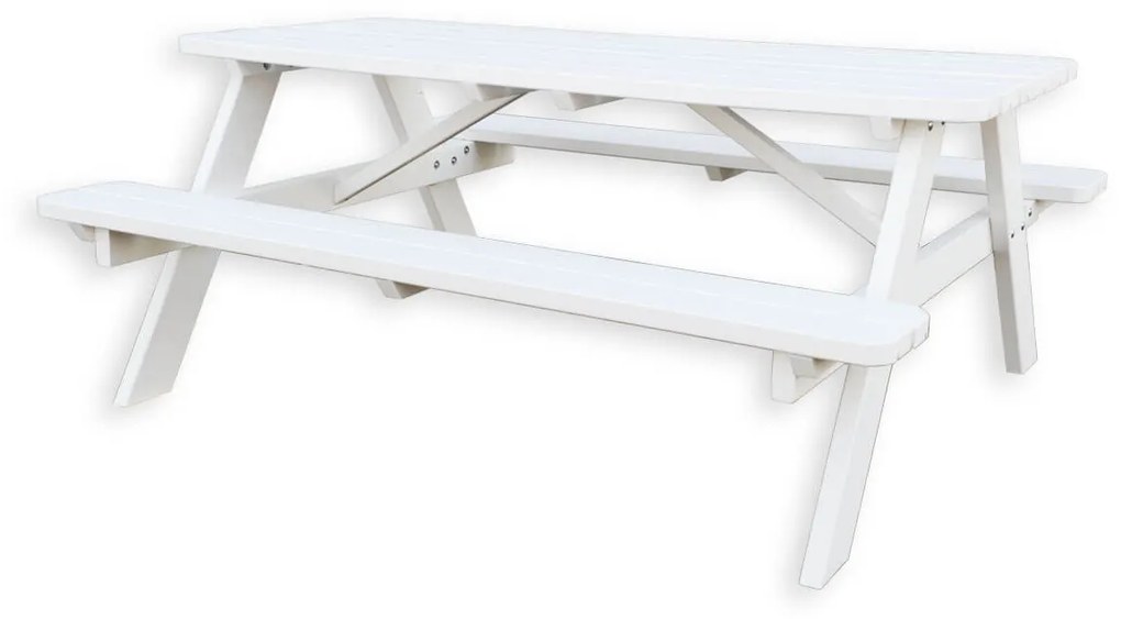 Picknicktafel Deluxe 180 x 70 cm - Wit
