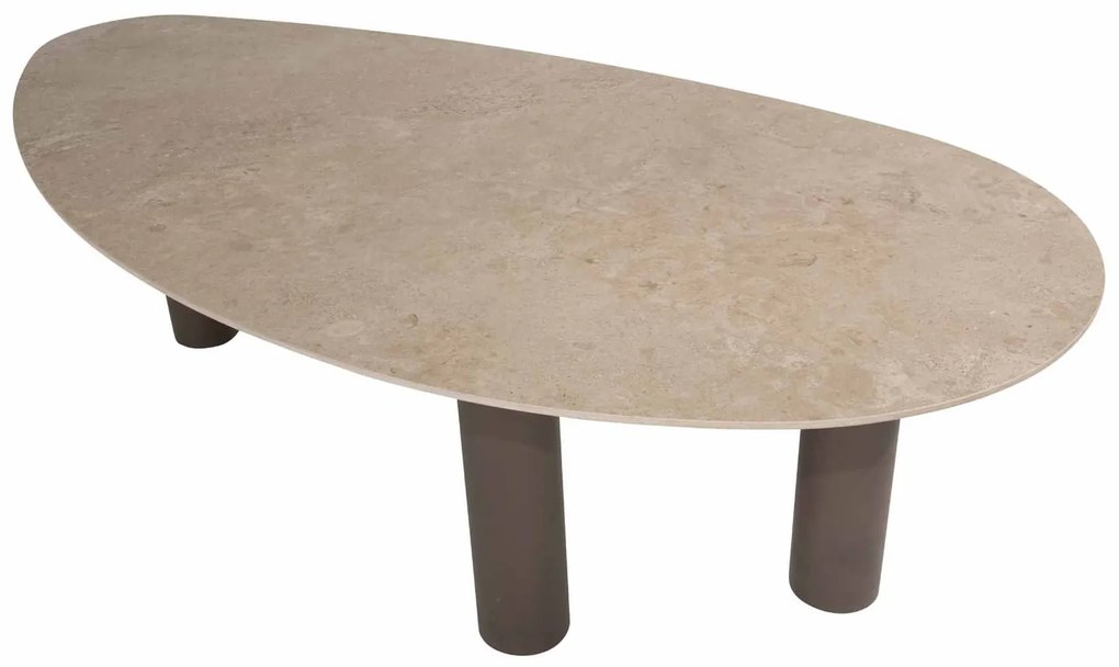 4 Seasons Outdoor Capalbio tuinset terre met Arizona tafel met keramisch blad 240 cm Tuinset   bruin weerbestendig