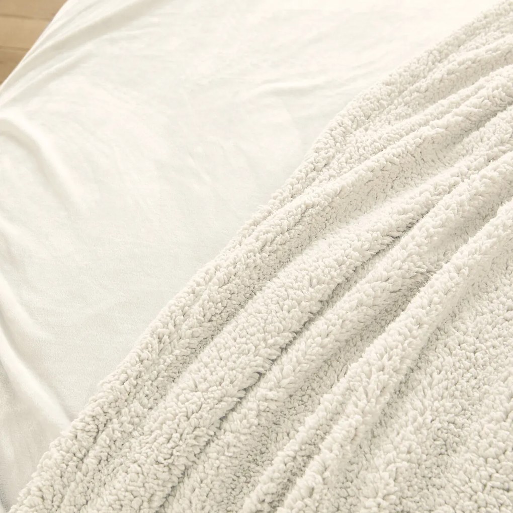 Beddensprei in fleece en sherpa, Maxine