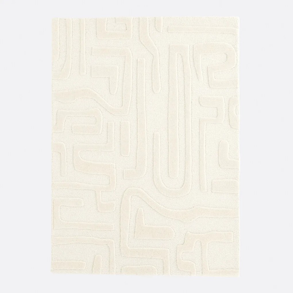 100% wollen vloerkleed met grafisch motief, Melko