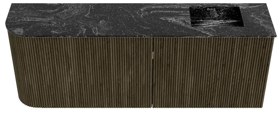 Mondiaz Joya DLux 110cm toiletmeubel ronding links shadow met wastafel faye rechts 1 kraangat lava