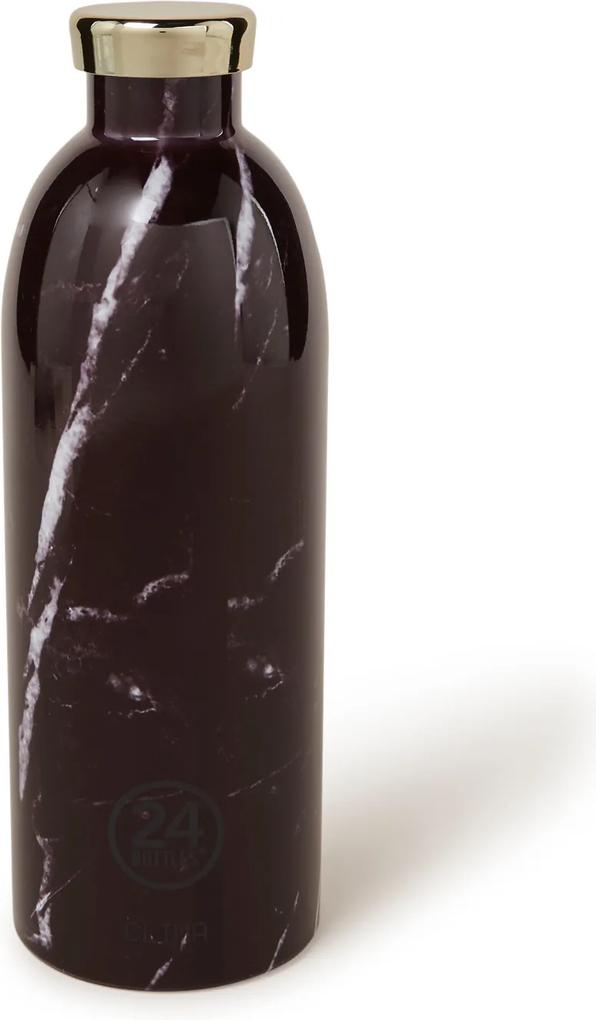 24Bottles Black Marble Clima Bottle waterfles 850 ml