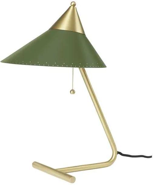 Warm Nordic Brass Top tafellamp pine green