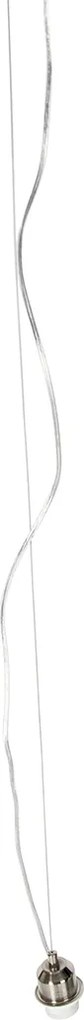 Moderne hanglamp staal zonder kap - Cappo