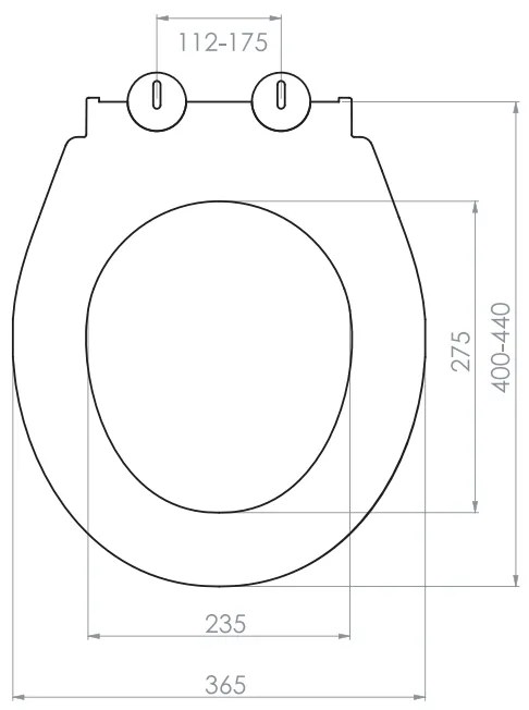 Sanigoods Mida softclose toiletzitting wit