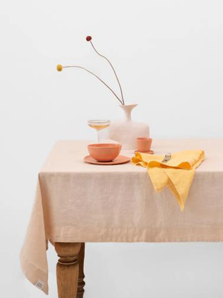 Linnen tafelkleed Brazilian Sand