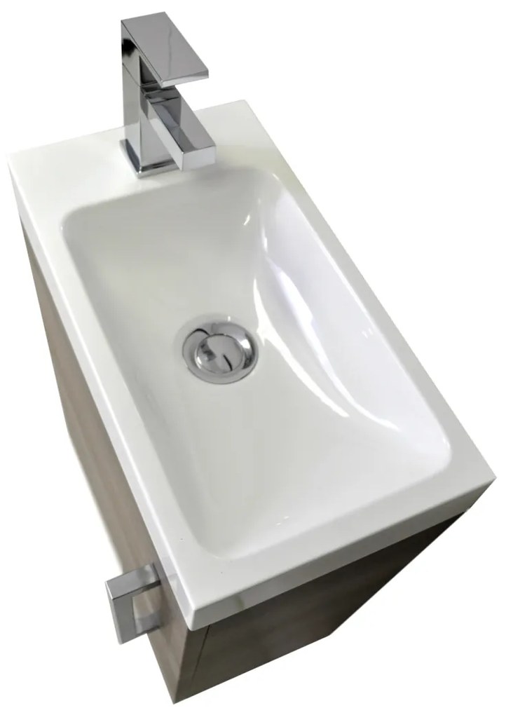 Sanicare Q40 toiletmeubel 40 cm hoogglans wit