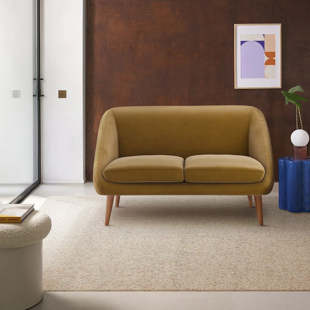 2-zit bank, in fluweel, Séméon