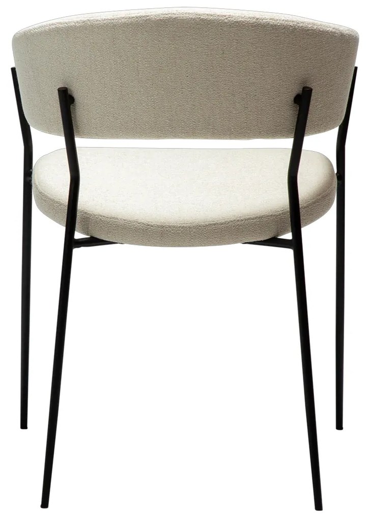 Dan-Form Reboot Eetkamerstoel Met Ronde Rug Boucle Simply Beige