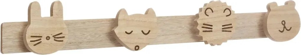 Atmosphera kapstop met 4 haken - In dierenthema - 55 x 4,8 x 8,5 cm