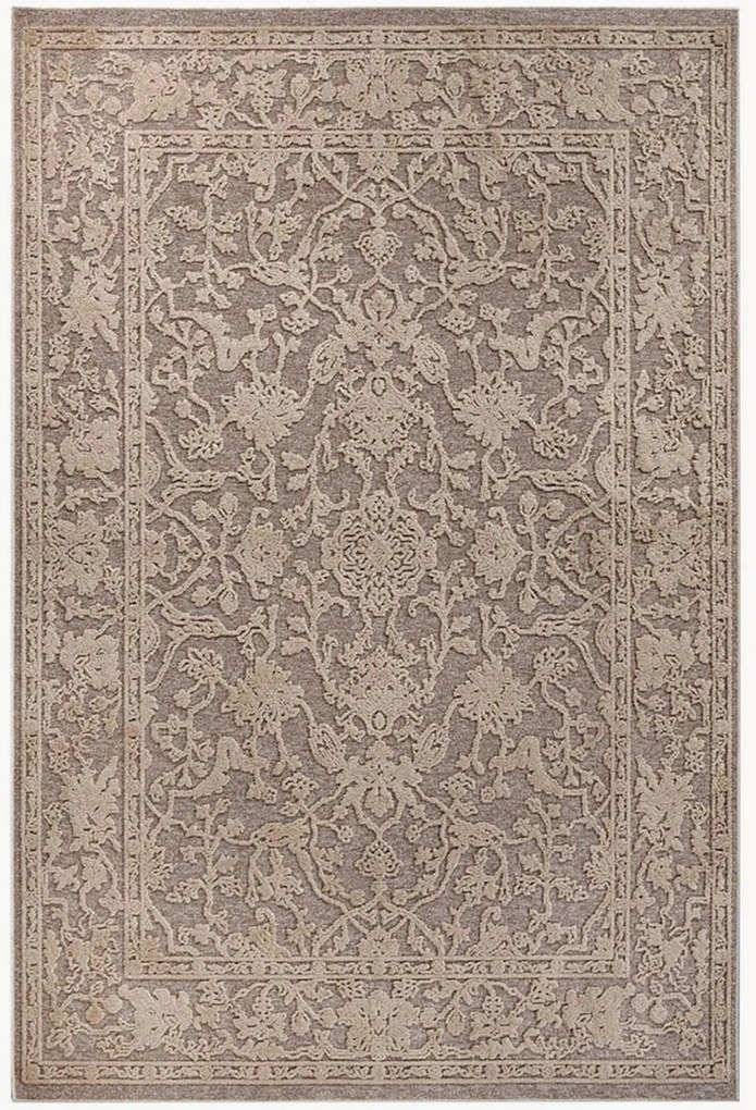 Vloerkleed Ambroise met hoog-laag effect