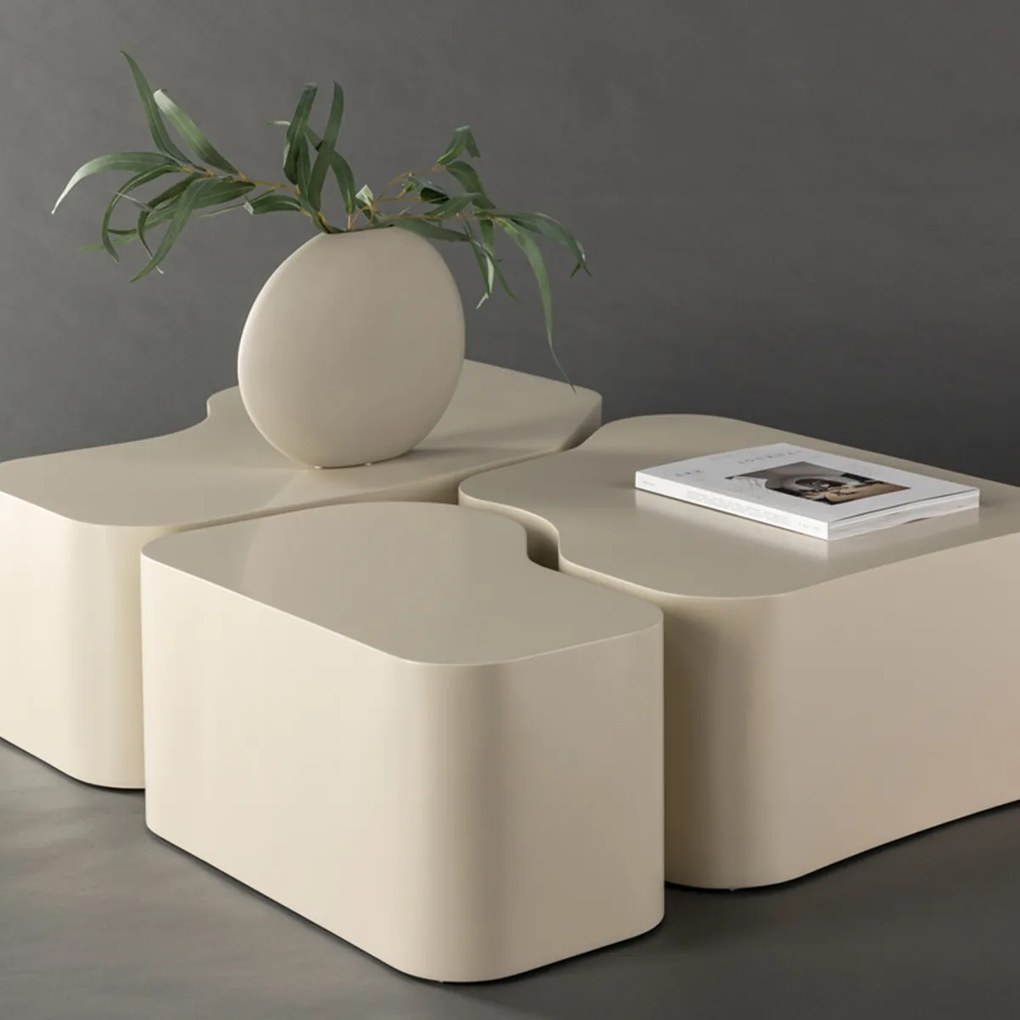 Organische Salontafel Set Van Drie