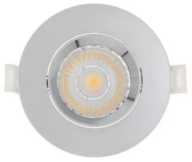 Njoy Inbouwspot 9x9cm LED verlichting 6w IP44 set van 5 stuks Chroom SD-2201-05