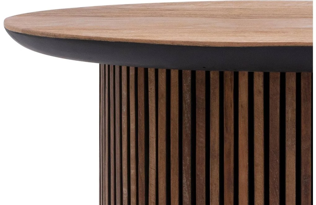 Goossens Salontafel Adel, Rond 60 x 60 cm met overstekend blad