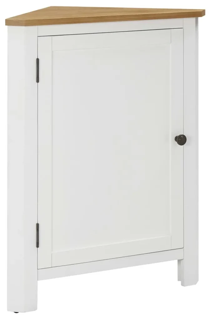 vidaXL Hoekkast 59x36x80 cm massief eikenhout