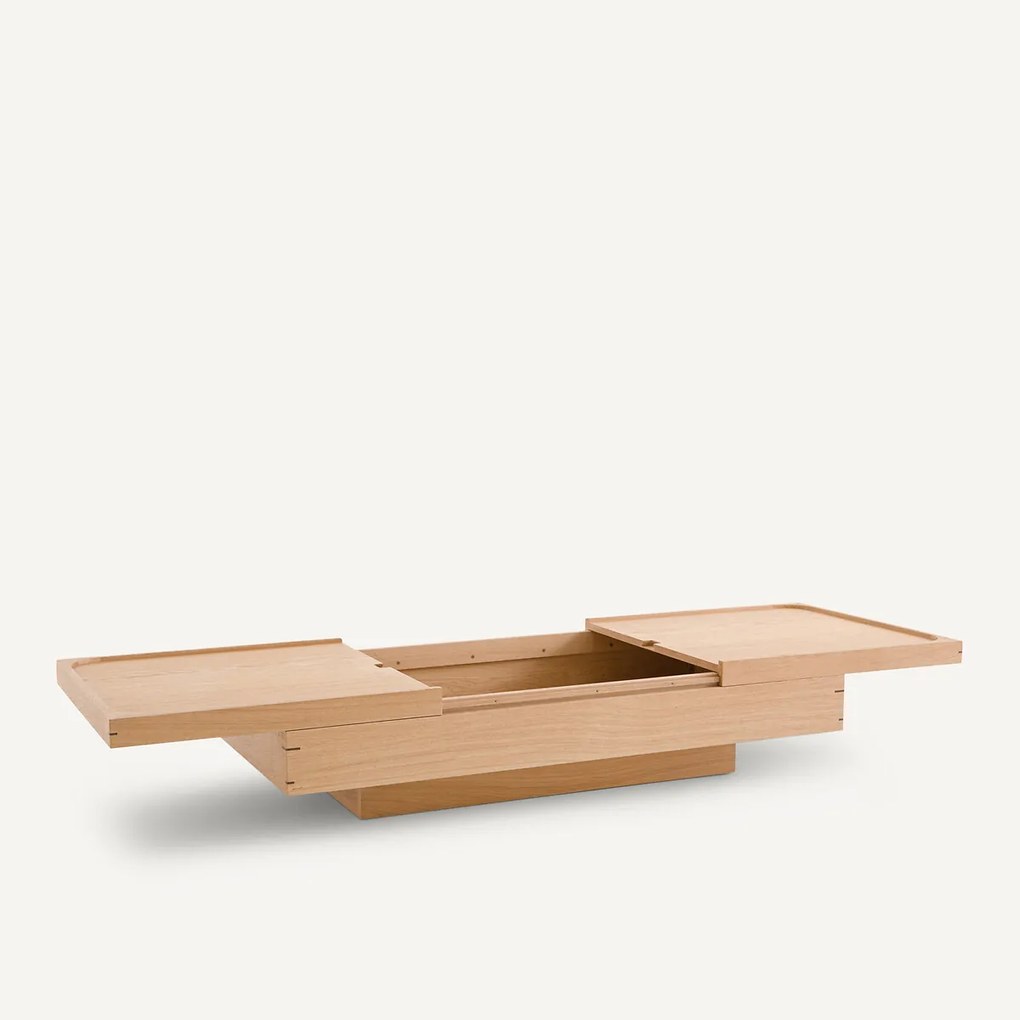 Salontafel met eikenfineer, Hibashi