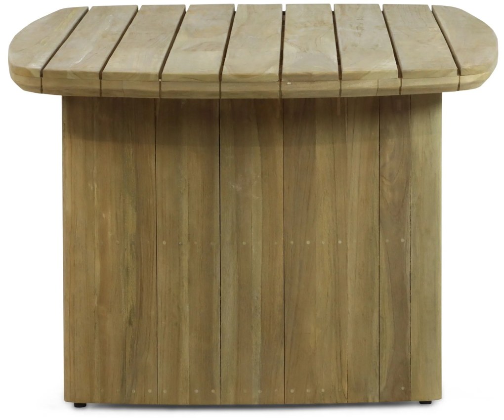 Dining Tuintafel rechthoekig 180 x 100 cm Aluminium/Teak Taupe Falcon/Glasgow