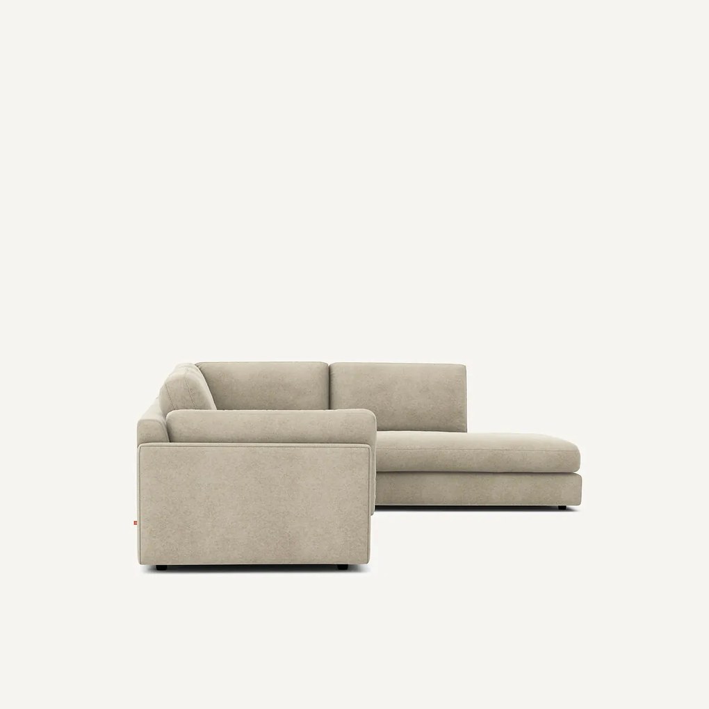 Ombouwbare hoekbank, in linnen fluweel, César