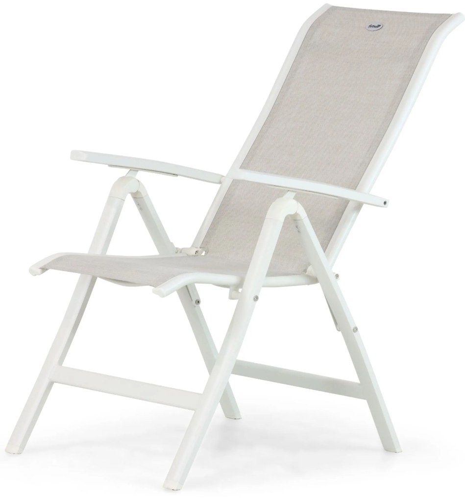 Hartman Alice Comfort Standenstoel Aluminium/textileen Wit