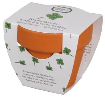 Potje met klavertjes vier