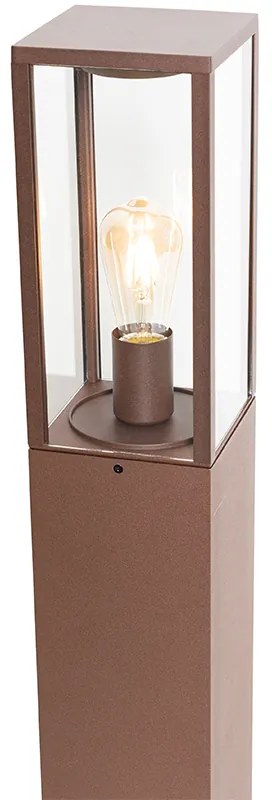 Industriële staande buitenlamp roestbruin 80 cm IP44 - Charlois